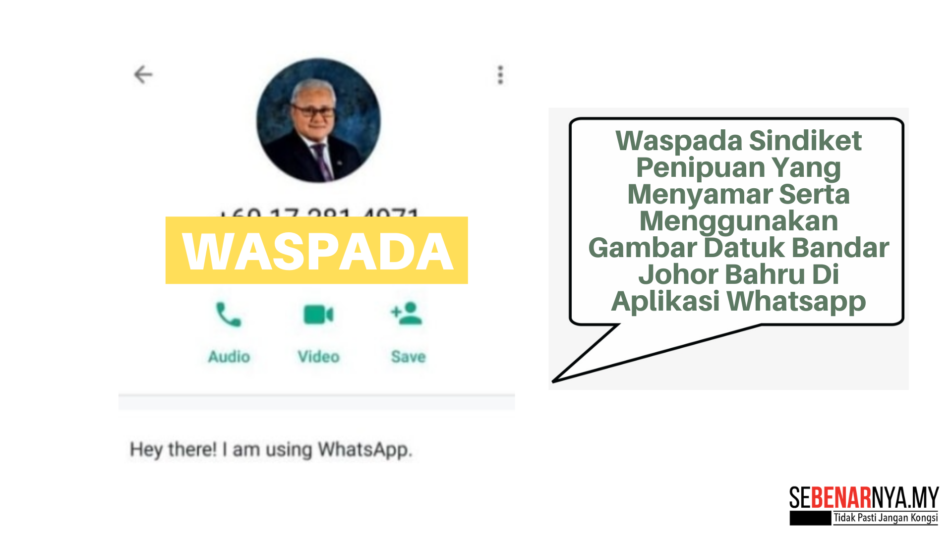 Waspada Sindiket Penipuan Yang Menyamar Serta Menggunakan Gambar Datuk ...